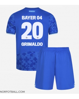 Billige Fotballdrakt Bayer Leverkusen Alejandro Grimaldo #20 Replika Tredjedraktsett Barn 2025-26 Kortermet (med bukser)